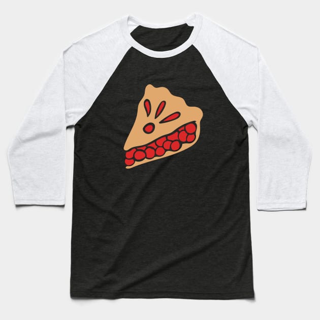 Cherry Pie Baseball T-Shirt by bubbsnugg